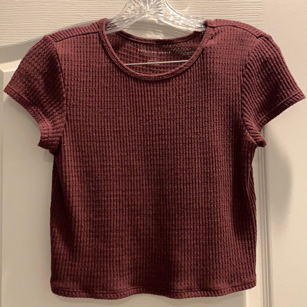 AE Waffle Crop Top